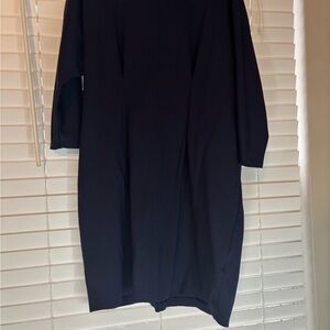 Express Navy Long Sleeve Dress